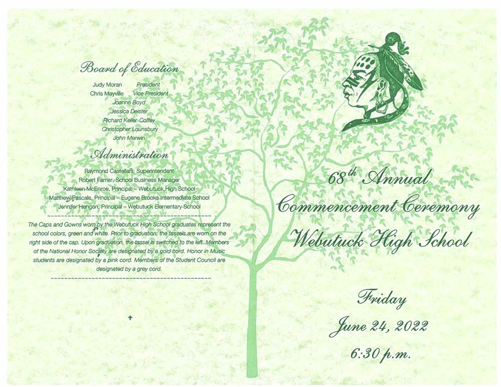  Class of 2022 graduation program